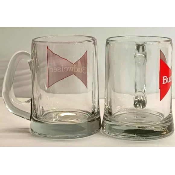 Vintage Budweiser Glass Beer Steins - Picture 4 of 7